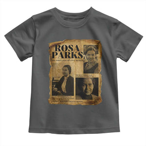 Vintage Rosa Parks Toddler T Shirt Women Empowerment Inspirational Quote TS12 Dark Heather Print Your Wear