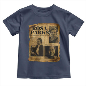 Vintage Rosa Parks Toddler T Shirt Women Empowerment Inspirational Quote TS12 Navy Print Your Wear
