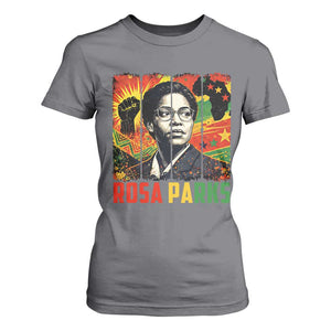 Rosa Parks T Shirt For Women Strong Black Women Pride TS12 Charcoal Print Your Wear