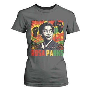 Rosa Parks T Shirt For Women Strong Black Women Pride TS12 Dark Heather Print Your Wear
