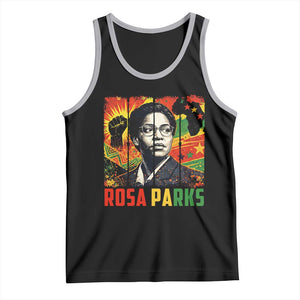 Rosa Parks Tank Top Strong Black Women Pride TS12 Black Athletic Heather Print Your Wear