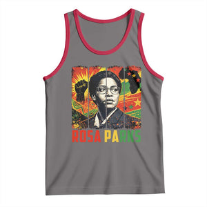 Rosa Parks Tank Top Strong Black Women Pride TS12 Deep Heather Red Print Your Wear