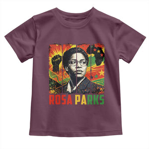Rosa Parks Toddler T Shirt Strong Black Women Pride TS12 Maroon Print Your Wear