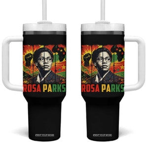 Rosa Parks Tumbler With Handle Strong Black Women Pride TS12 One Size: 40 oz Black Print Your Wear