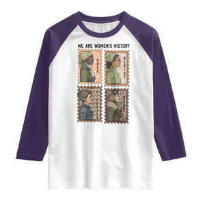 Black Women History Leaders Raglan Shirt Womens History Month TS12 White Purple Print Your Wear