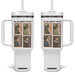 Black Women History Leaders Tumbler With Handle Womens History Month TS12 One Size: 40 oz White Print Your Wear