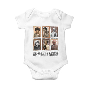 Women In History Baby Onesie We Are The Legacy Of Strong Women TS12 White Print Your Wear
