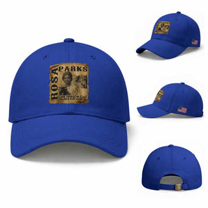 Rosa Parks Change The World Quote Baseball Cap Black Women Leader TS12 Baseball Cap Universal Fit Royal Blue Print Your Wear