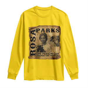 Rosa Parks Change The World Quote Long Sleeve Shirt Black Women Leader TS12 Daisy Print Your Wear