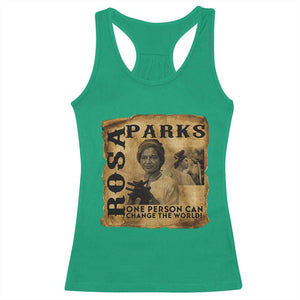 Rosa Parks Change The World Quote Racerback Tank Top Black Women Leader TS12 Irish Green Print Your Wear