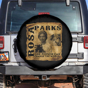 Rosa Parks Change The World Quote Spare Tire Cover Black Women Leader TS12 No hole Black Print Your Wear