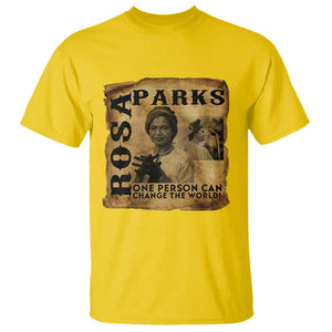 Rosa Parks Change The World Quote T Shirt Black Women Leader TS12 Daisy Print Your Wear