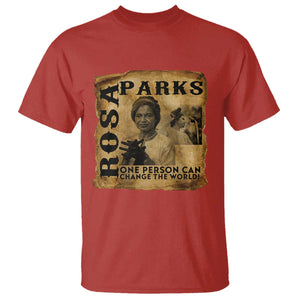 Rosa Parks Change The World Quote T Shirt Black Women Leader TS12 Red Print Your Wear