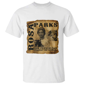 Rosa Parks Change The World Quote T Shirt Black Women Leader TS12 White Print Your Wear
