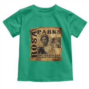 Rosa Parks Change The World Quote Toddler T Shirt Black Women Leader TS12 Irish Green Print Your Wear