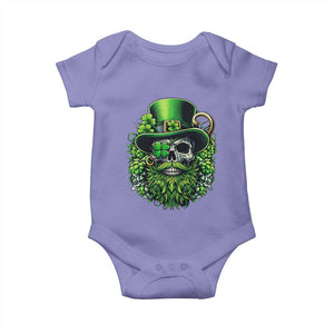 Irish Leprechaun Skull Baby Onesie St Patricks Day Party Gift TS12 Violet Print Your Wear