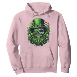 Irish Leprechaun Skull Hoodie St Patricks Day Party Gift TS12 Light Pink Print Your Wear
