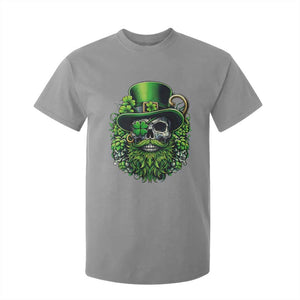 Irish Leprechaun Skull T Shirt For Kid St Patricks Day Party Gift TS12 Sport Gray Print Your Wear