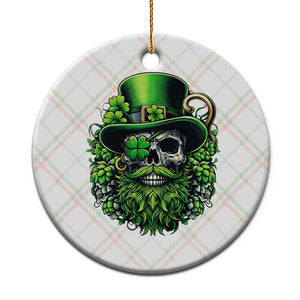 Irish Leprechaun Skull Ceramic Ornament St Patricks Day Party Gift TS12 1pc Christmas Plaid Print Your Wear
