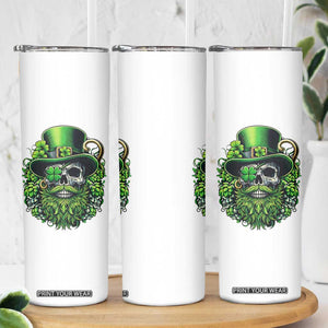 Irish Leprechaun Skull Skinny Tumbler St Patricks Day Party Gift TS12 Print Your Wear