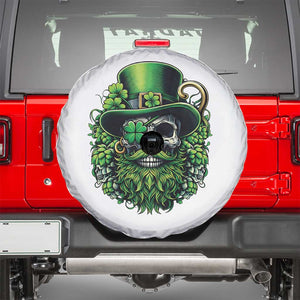 Irish Leprechaun Skull Spare Tire Cover St Patricks Day Party Gift TS12 Black Print Your Wear
