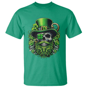 Irish Leprechaun Skull T Shirt St Patricks Day Party Gift