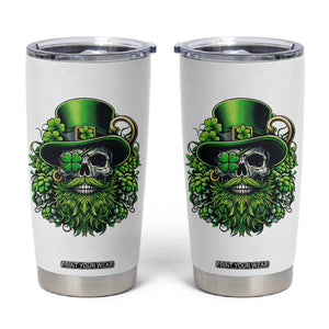 Irish Leprechaun Skull Tumbler Cup St Patricks Day Party Gift TS12 White Print Your Wear