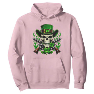 Irish Cowboy Skeleton Hoodie St Patricks Day Party Gift TS12 Light Pink Print Your Wear