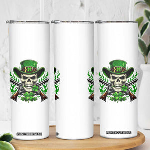 Irish Cowboy Skeleton Skinny Tumbler St Patricks Day Party Gift TS12 Print Your Wear