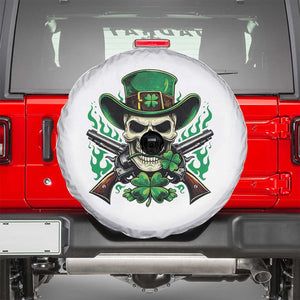 Irish Cowboy Skeleton Spare Tire Cover St Patricks Day Party Gift TS12 Black Print Your Wear