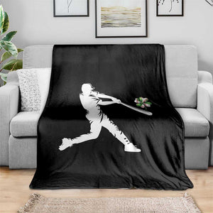 St Patricks Day Baseball Batter Throw Blanket Irish Sports Gift TS12 Print Your Wear