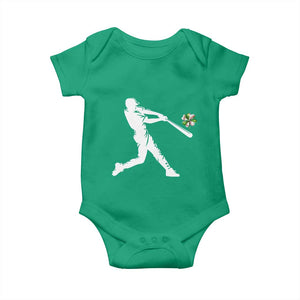 St Patricks Day Baseball Batter Baby Onesie Irish Sports Gift TS12 Irish Green Print Your Wear