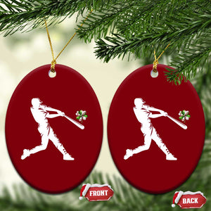 St Patricks Day Baseball Batter Ceramic Ornament Irish Sports Gift TS12 Print Your Wear