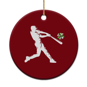 St Patricks Day Baseball Batter Ceramic Ornament Irish Sports Gift TS12 1pc Red Print Your Wear