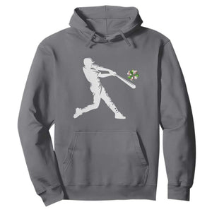 St Patricks Day Baseball Batter Hoodie Irish Sports Gift TS12 Charcoal Print Your Wear