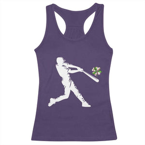 St Patricks Day Baseball Batter Racerback Tank Top Irish Sports Gift TS12 Purple Print Your Wear