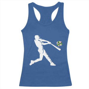 St Patricks Day Baseball Batter Racerback Tank Top Irish Sports Gift TS12 Royal Blue Print Your Wear