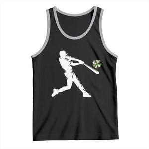 St Patricks Day Baseball Batter Tank Top Irish Sports Gift TS12 Black Athletic Heather Print Your Wear