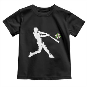 St Patricks Day Baseball Batter Toddler T Shirt Irish Sports Gift TS12 Black Print Your Wear