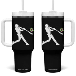 St Patricks Day Baseball Batter Tumbler With Handle Irish Sports Gift TS12 One Size: 40 oz Black Print Your Wear