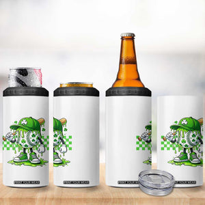 St Patricks Day Shamrock Baseball Player Gift 4 in 1 Can Cooler Tumbler TS12 Print Your Wear