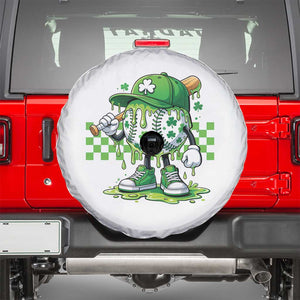 St Patricks Day Shamrock Baseball Player Gift Spare Tire Cover TS12 White Print Your Wear