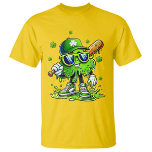 Funny St Patricks Day Clover Baseball Player Gift T Shirt