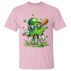 Funny St Patricks Day Clover Baseball Player Gift T Shirt