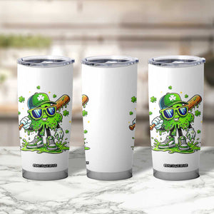 Funny St Patricks Day Clover Baseball Player Gift Tumbler Cup TS12 Print Your Wear