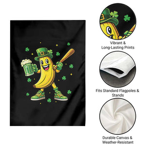 Funny Banana Baseball Player Gift Garden Flag St Patricks Day TS12 Print Your Wear