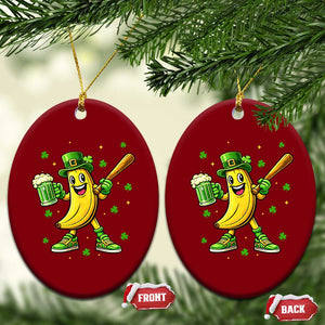 Funny Banana Baseball Player Gift Ceramic Ornament St Patricks Day TS12 Print Your Wear