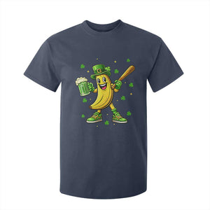 Funny Banana Baseball Player Gift T Shirt For Kid St Patricks Day TS12 Navy Print Your Wear