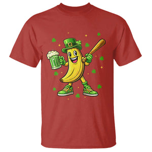 Funny Banana Baseball Player Gift T Shirt St Patricks Day