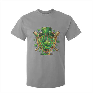 Slimy Shamrock Baseball Glove T Shirt For Kid St Patricks Day Gift TS12 Sport Gray Print Your Wear